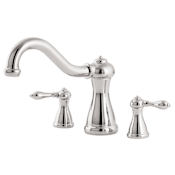 Pfister Marielle Deck Mounted Roman Tub Filler Less Handles Polished Chrome
