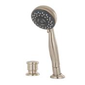 Pfister Deck Mounted Roman Tub Filler and Hand-Held Shower with Push Button Diverter Brushed Nickel