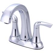 Pioneer Faucets Cabrillo 1.2 GPM Centerset Bathroom Faucet with Pop-Up Drain Assembly and Metal Handles Chrome