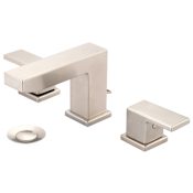 Pioneer Faucets Mod 1.2 GPM Widespread Bathroom Faucet with Brass Pop-Up Drain Assembly Brushed Nickel