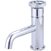 Pioneer Faucets Motegi 1.2 GPM Single Hole Bathroom Faucet with Pop-Up Drain Assembly with Knurled Metal Wheel Handle Chrome