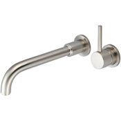 Pioneer Faucets Motegi 1.2 GPM Wall Mounted Bathroom Faucet with Mounting Plate Brushed Nickel