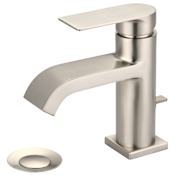 Pioneer Faucets i4 1.2 GPM Deck Mounted Single Hole Bathroom Faucet with Pop-Up Drain Assembly Brushed Nickel
