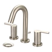 Pioneer Faucets i2v 1.2 GPM Deck Mounted Widespread Bathroom Faucet with Pop-Up Drain Assembly Brushed Nickel