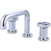 Pioneer Faucets i2v 1.2 GPM Widespread 5 Inch Tall Bathroom Faucet with Pop-Up Drain Assembly Chrome