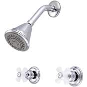 Pioneer Faucets Elite Shower Only Trim Package with 1.75 GPM Shower Head and Porcelain Knobs Chrome
