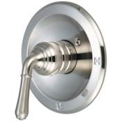 Pioneer Faucets Accent Single Function Thermostatic Valve Trim Only with Single Lever Handle, and Volume Control – Less Rough In Brushed Nickel