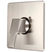 Pioneer Faucets i3 Single Function Thermostatic Valve Trim Only with Single Lever Handle, and Volume Control – Less Rough In Brushed Nickel