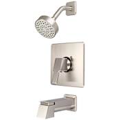 Pioneer Faucets i3 Tub and Shower Trim Package with 1.75 GPM Single Function Shower Head Brushed Nickel