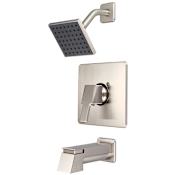 Pioneer Faucets i3 Tub and Shower Trim Package with 1.75 GPM Single Function Shower Head Brushed Nickel