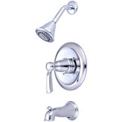Pioneer Faucets Cabrillo Tub and Shower Trim Package with 1.75 GPM Shower Head and Metal Handle - Less Rough In Chrome