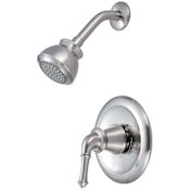 Pioneer Faucets Del Mar Shower Trim Set with 1.75 GPM Single Function Shower Head, Shower Arm, and Flange Brushed Nickel