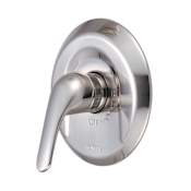 Pioneer Faucets Legacy Single Function Thermostatic Valve Trim Only with Single Lever Handle, and Volume Control – Less Rough In Brushed Nickel
