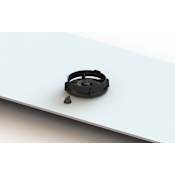 PITT Cooking Azuma Series 9 Inch Wide 1 Burner Natural Gas Cooktop with Top Mounted Controls Black