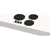 PITT Cooking Cima-I Series 22 Inch Wide 3 Burner Induction Cooktop Black