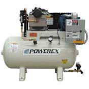 Powerex 5 HP 60 Gal 116 Max PSI Stationary Electric (208, 230 Volt 3 Phase) Scroll Air Compressor with Dryer N/A