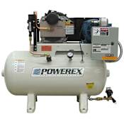 Powerex 5 HP 60 Gal 145 Max PSI Stationary Electric (208, 230 Volt 1 Phase) Scroll Air Compressor with Dryer N/A