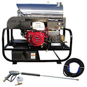 Pressure-Pro 3500 PSI 4 GPM Gas Powered Hot Water Pressure Washer with 389 CC Honda Engine N/A
