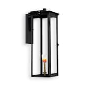 Primo Lanterns Alantowne 32" Tall Outdoor Gas Lantern Wall Sconce Black