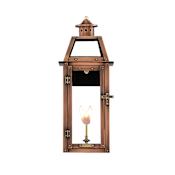 Primo Lanterns Bienville 10" Wide Outdoor Wall-Mounted Lantern Natural Gas Configuration Copper