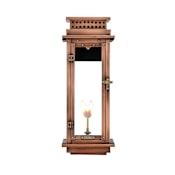 Primo Lanterns Nouveau 9" Wide Outdoor Wall-Mounted Lantern Natural Gas Configuration Copper