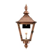 Primo Lanterns Oak Alley 14" Wide Outdoor Wall-Mounted Lantern Natural Gas Configuration Copper
