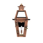 Primo Lanterns Orleans 16" Tall 1 Light Outdoor Wall-Mounted Lantern in Electric Configuration Copper