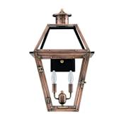 Primo Lanterns Orleans 27" Tall 3 Light Outdoor Wall-Mounted Lantern in Electric Configuration Copper