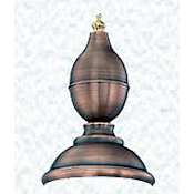 Primo Lanterns English Top Finial Accessory Copper