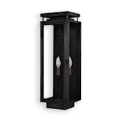 Primo Lanterns Yorkshire 2 Light 32" Tall Outdoor Wall Sconce Black
