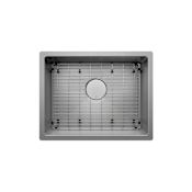 Prochef by Julien Proinox H60 23" Undermount Single Basin Stainless Steel Kitchen Sink with Basin Rack and Basket Strainer Brushed Stainless Steel