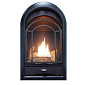 ProCom 10,000 BTU Vent Free Dual Fuel Fireplace Insert with T-Stat Control Black