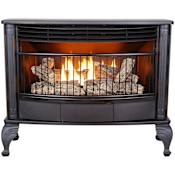 ProCom 25,000 BTU Vent Free Dual Fuel Free Standing Stove Brown