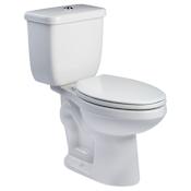 PROFLO 1400 Series 1.1 / 1.6 GPF Dual Flush Two-Piece Elongated Toilet with Top Button Actuator and 12" Rough In White