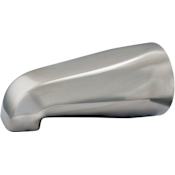 PROFLO 5" Chrome Plated Tub Spout Brushed Nickel