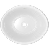 PROFLO Richardson 17-5/8" Oval Vitreous China Drop In Bathroom Sink with Overflow White