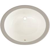 PROFLO Comstock 19-1/2" Oval Vitreous China Undermount Bathroom Sink with Overflow Biscuit
