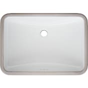 PROFLO Norris 22-13/16" Rectangular Vitreous China Undermount Bathroom Sink with Overflow White