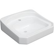 PROFLO 20-5/8" Rectangular Vitreous China Wall Mounted Bathroom Sink with Overflow and 1 Faucet Hole at 0" Centers White