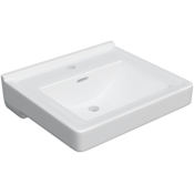 PROFLO 20" Rectangular Vitreous China Wall Mounted Bathroom Sink with Overflow and 1 Faucet Hole at 0" Centers White