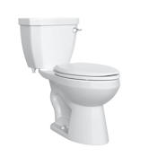 PROFLO Calhoun 1.28 GPF Two Piece Elongated Toilet with 12" Rough In and Right Hand Lever - Seat Included White