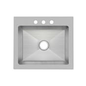 PROFLO Sault 25" Drop In, Undermount Single Basin Stainless Steel Kitchen Sink Stainless Steel