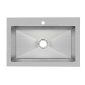 PROFLO Sault 33" Drop In, Undermount Single Basin Stainless Steel Kitchen Sink Stainless Steel