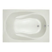 PROFLO Lansford 72" x 36" Drop In Acrylic Soaking Tub with Reversible Drain and Overflow Biscuit