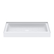 PROFLO Morenci 54" x 34" Rectangular Shower Base with Single Threshold and Center Drain White