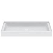 PROFLO Morenci 60" x 34" Rectangular Shower Base with Single Threshold and Center Drain White