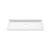 PROFLO Hammond 48" x 32" Rectangular Shower Base with Single Threshold and Center Drain White