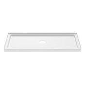 PROFLO Hammond 60" x 34" Rectangular Shower Base with Single Threshold and Center Drain White