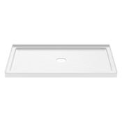 PROFLO Hammond 60" x 42" Rectangular Shower Base with Single Threshold and Center Drain White