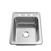 PROFLO Bealeton 17" Drop In Single Basin Stainless Steel Kitchen Sink Stainless Steel